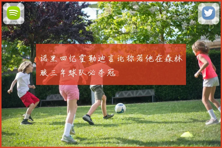 诺里回忆霍勒迪言论称若他在森林狼三年球队必夺冠